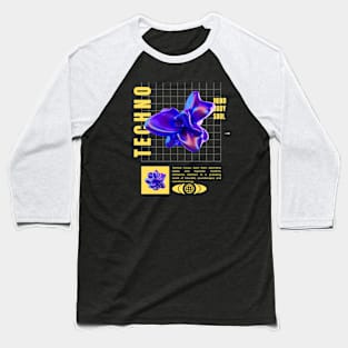 Techno music abstract design Baseball T-Shirt